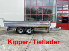 Rimorchio Möslein 14 t Tandem- Kipper Tieflader 5,70 m lang, Brei ribaltabile usato