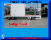 Möslein 3 Achs Jumbo- Plato- Anhänger 9 m, Mega trailer used flatbed