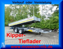 Möslein three-way side trailer 13 t Tandem 3- Seitenkipper Tieflader-- Neufahr