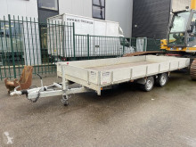 Flatbed trailer HELPO - 2-AS GEREMD - 5m10 x 2m15 - 3.5T - alu zijborden / sjorogen / hardhouten vloer - goede staat - Belgische papieren