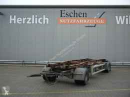 Hüffermann HSA 18.70 Schlitten Container Zwillingsbereifung Anhänger gebrauchter Container