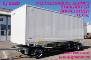 Rimorchio Schmitz Cargobull WKSTG 7,45 /STAHLKOFFER / TEXTIL / DOPPELSTOCK furgone trasporto capi appesi usato