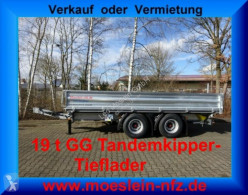 Reboque Möslein 19 t Tandem- 3 Seiten- Kipper Tieflader-- Neufa tri-basculante usado