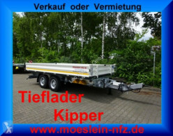 Remorque benne Möslein 13 t Tandem 3- Seitenkipper Tieflader-- Neufahr
