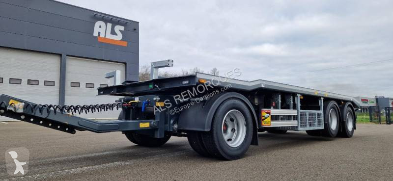 Remorque Lecitrailer PORTE CAISSONS 3 ESSIEUX...