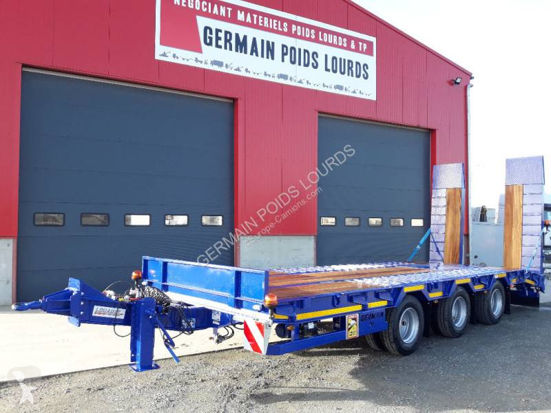 Remolque Louault Porte engin 3 essieux centraux