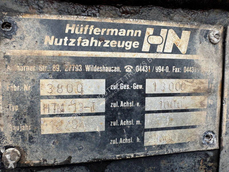 Reboque  HTM 13-T HTM 13-T Anhänger für...