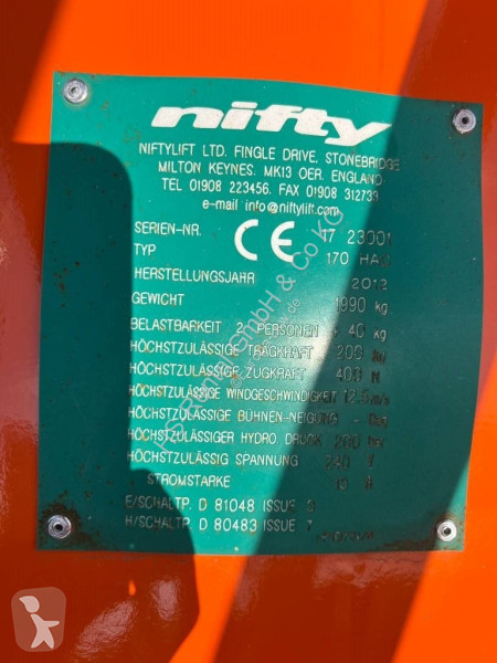 Remorque Niftylift 170HE elektro 17m (1839)