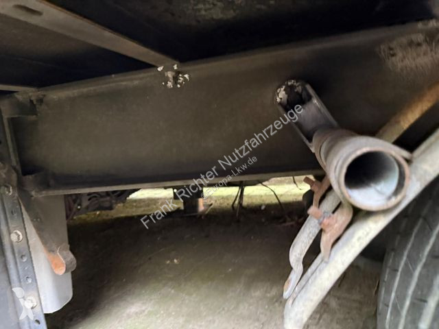 Aanhanger  Clausing,Brandschaden bed. Fahrbe