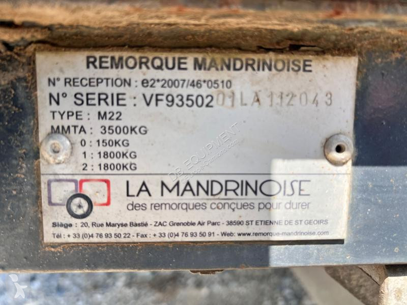 Anhænger   REMORQUE PORTE ENGINS 2 ESSIEUX 3T5...