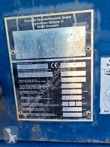 Släp  Compair DLT 0404 C30 Baustellen Kompressor