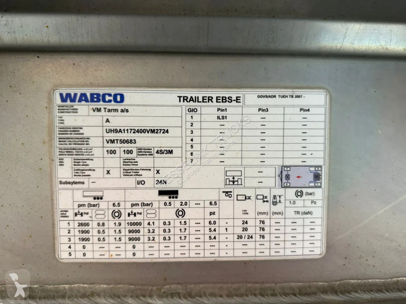 Reboque Magyar VM Tarm 19.000L RVS/INOX...