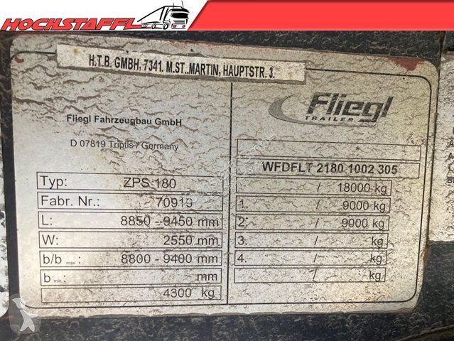 مقطورة Fliegl 2-Achs Drehschemel Anhänger ZPS180