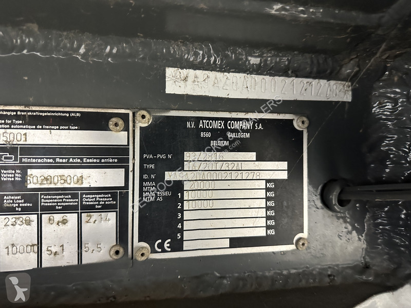 مقطورة Atcomex Alu tank 19000 L
