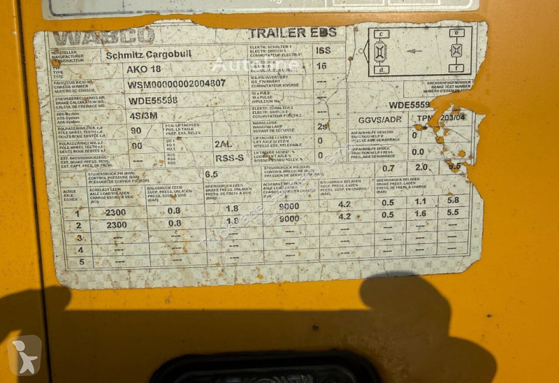 مقطورة Schmitz Cargobull 632 AKO 18 Koffer / HB...