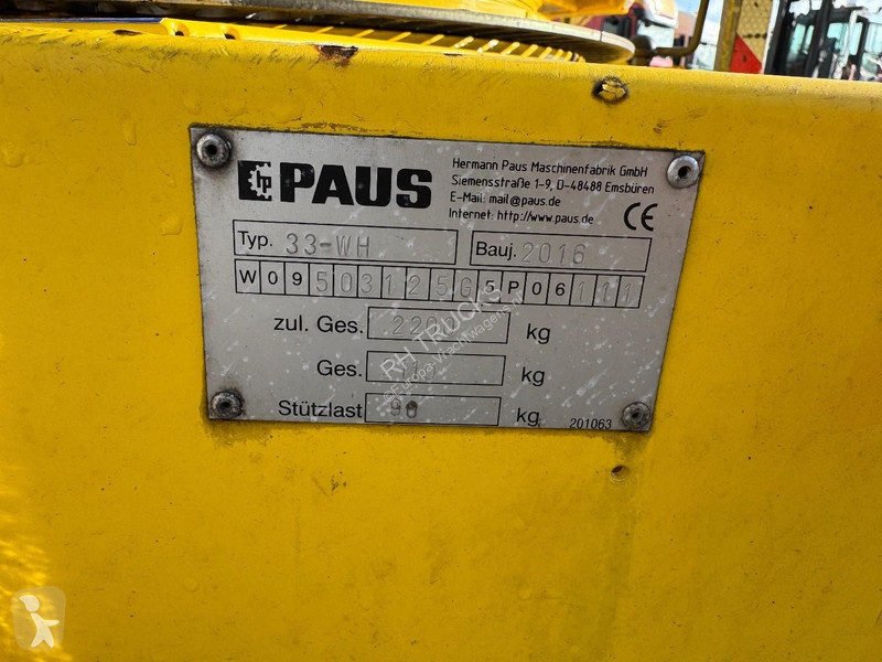 Remolque Paus ASA 33 WH - LIFT 33 METER - TÜV...