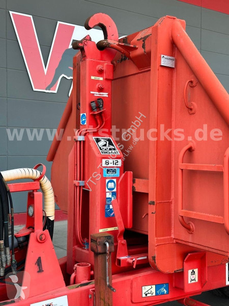 Pótkocsi  BIGAB 8-12 Abrollanhänger m. Container