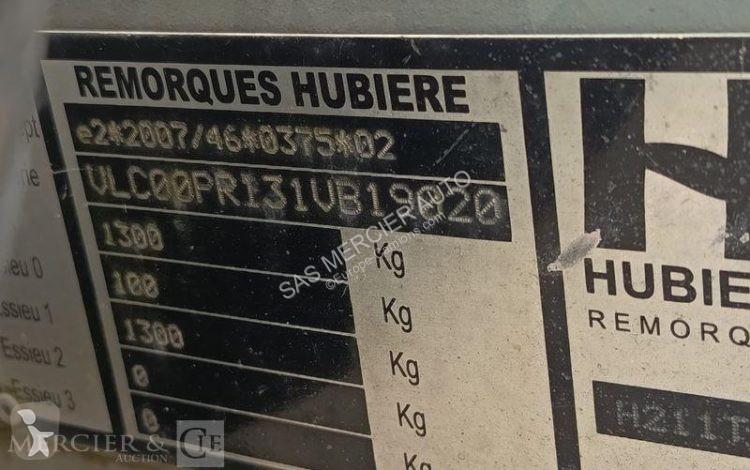 Aanhanger Hubière remorque porte rouleau vibrant