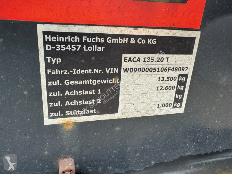 Aanhanger  EACA 135.20 T FUCHS EACA 135.20 T,...