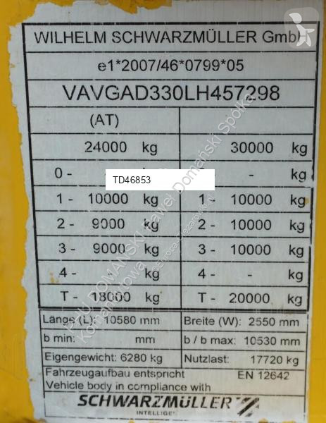 Reboque Schwarzmüller NISKOPODWOZIE / NAJAZDY /...