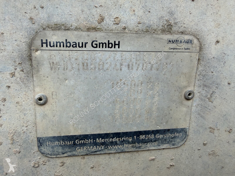 مقطورة Humbaur HTK 105024 HTK 105024, Verzinkt