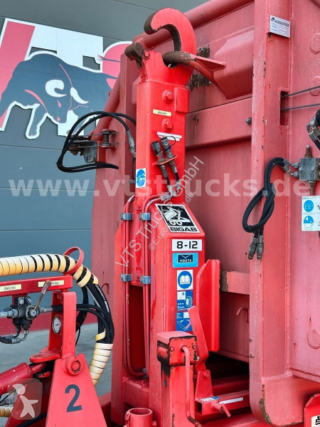 Pótkocsi  BIGAB 8-12 Abrollanhänger m. Container