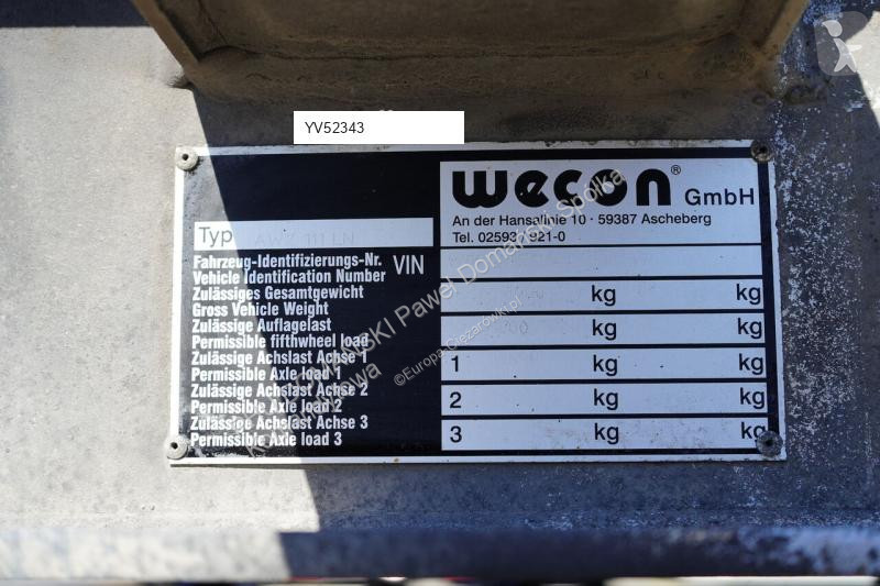 Přívěs Wielton WECON / TANDEM / BDF / 7,15 ,...