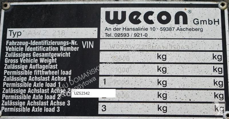 Přívěs Wielton WECON / TANDEM / BDF / 7,15 ,...