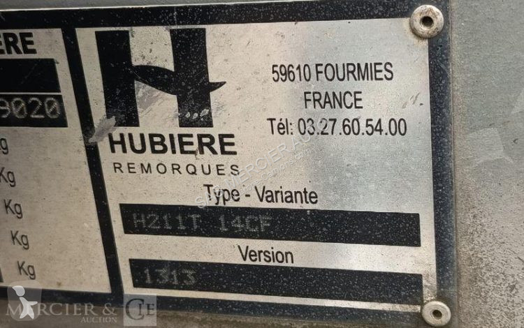 Aanhanger Hubière remorque porte rouleau vibrant