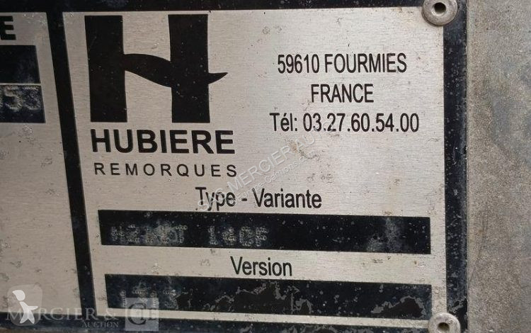 Aanhanger Hubière remorque porte rouleau vibrant