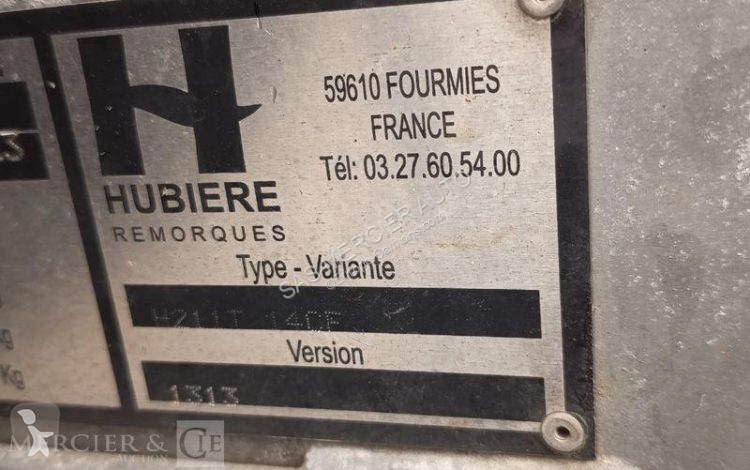 Aanhanger Hubière remorque porte rouleau vibrant