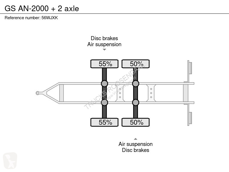 Reboque GS AN-2000 + 2 axle