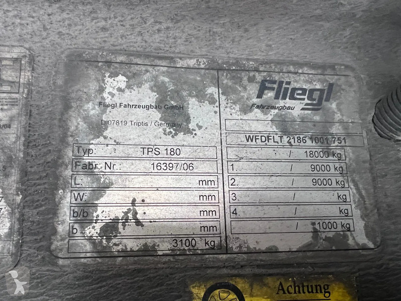 Släp Fliegl TPS 180 - 2 AXLE BPW + TRS COOLING...