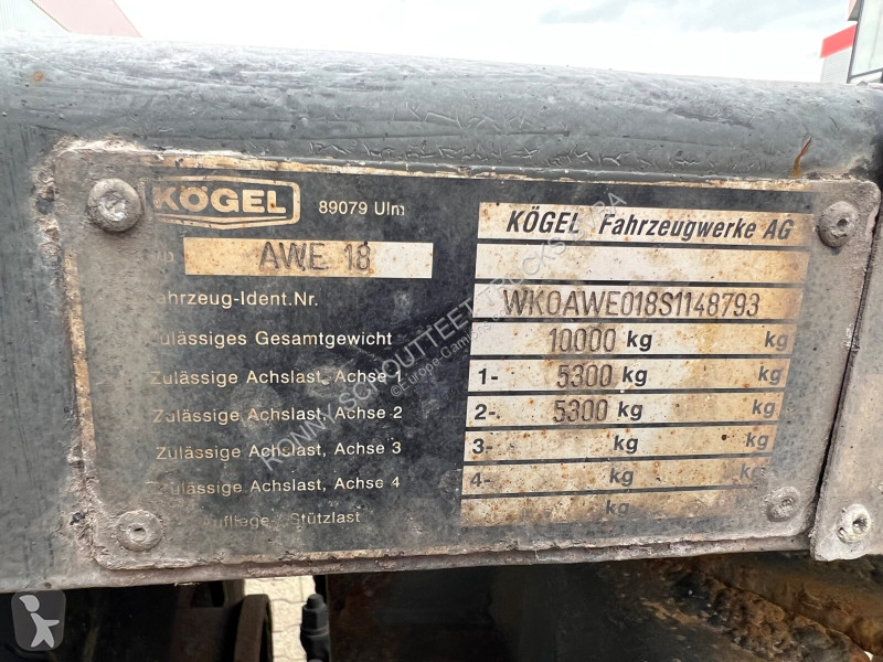 Remorque Kögel AWE 18 AWE 18, Ex-Fahrschule