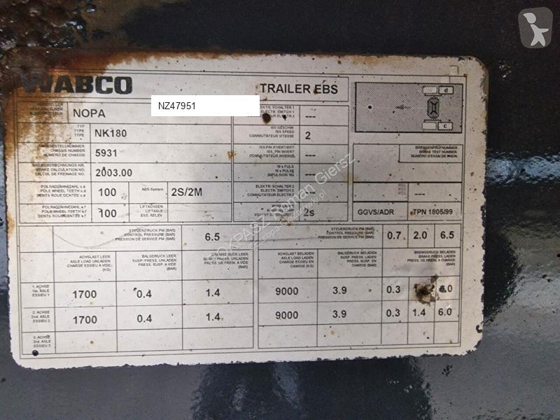 مقطورة  Platform Tandem 18000kg 7,85 m