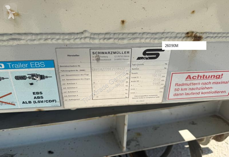 مقطورة Schwarzmüller 663 AZ Tieflader