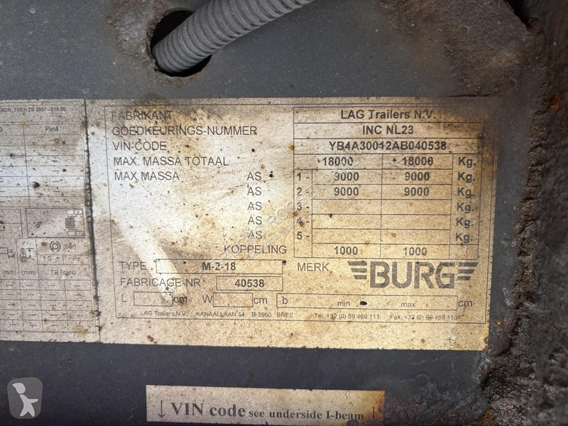 مقطورة Burg M-2-18 + TRS COOLING + LOADLIFT