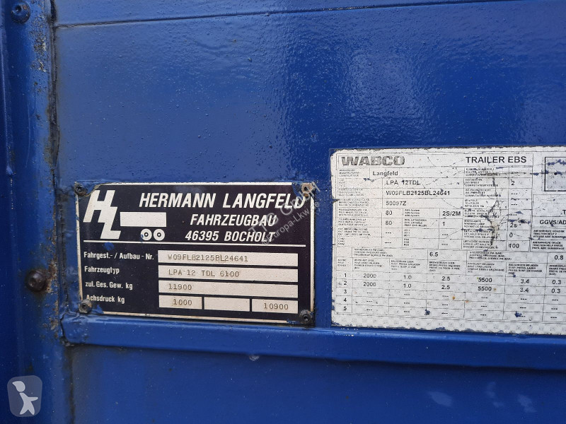 مقطورة Langfeld/Schwarte Langfeld LPA12 TDL 6100