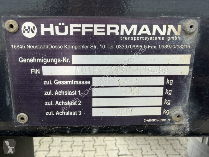 Remorque  HAR 18.70 HAR 18.70 Abrollanhänger