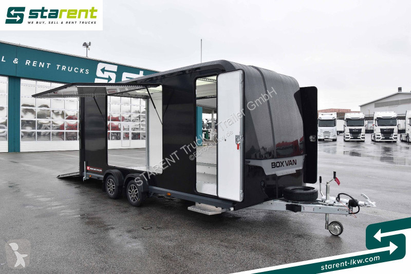 Aanhanger  BOX VAN 600 Rückfahrkamera Alu Boden...