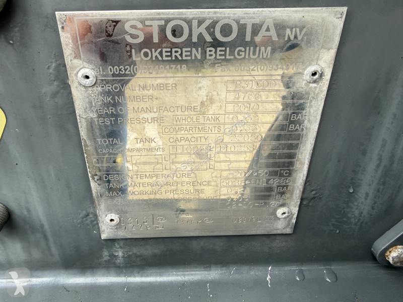 2- Achs Stokota / 22.050 Liter   trailer