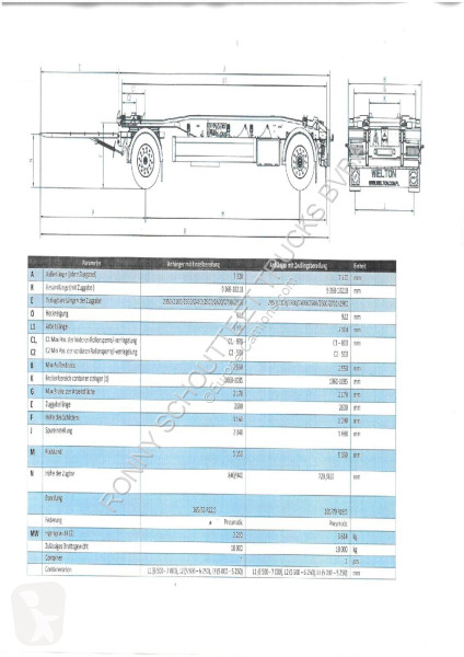 مقطورة  PS2H M3 PS2H M3 Schlitten-Abrollanhänger