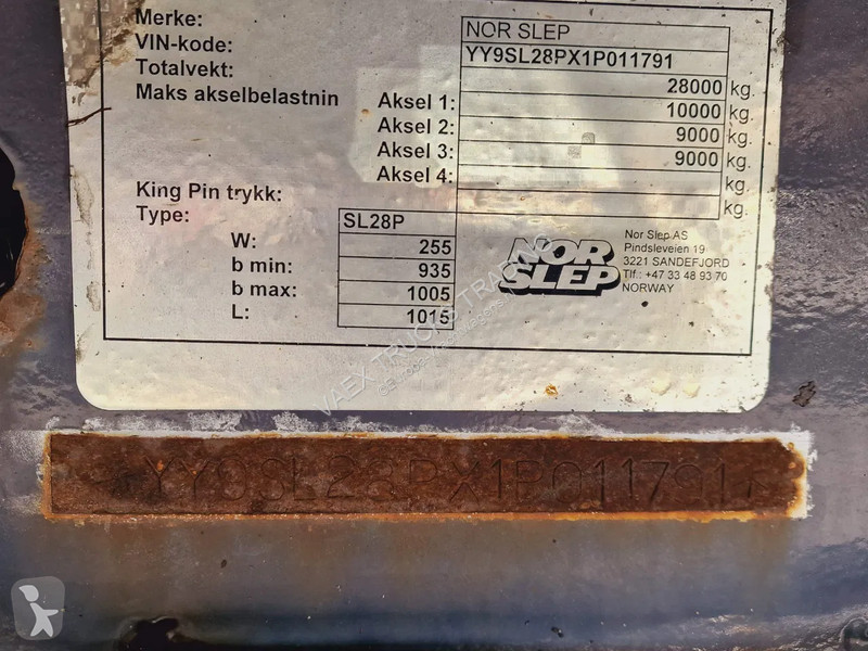 Reboque  Nor-Slep - 3 axle - Side boards -