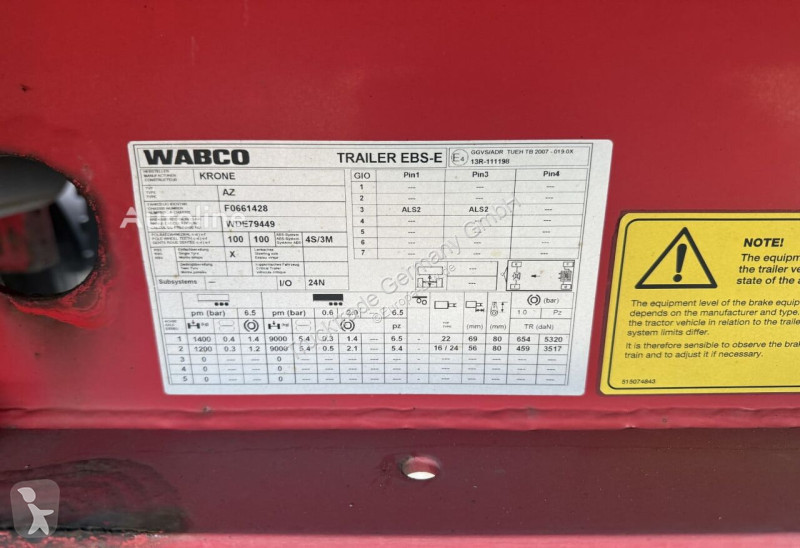 Släp Krone AZ18F Koffer+HB/ Swiss-Vehicle