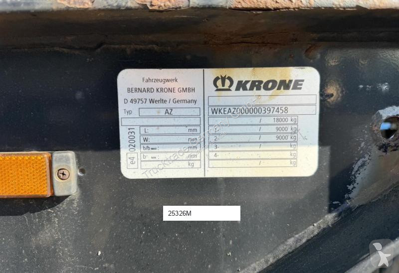 Pótkocsi Krone 658 AZ