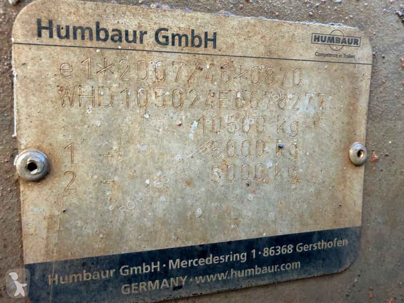 مقطورة Humbaur HTK 105020 HTK 105020,...