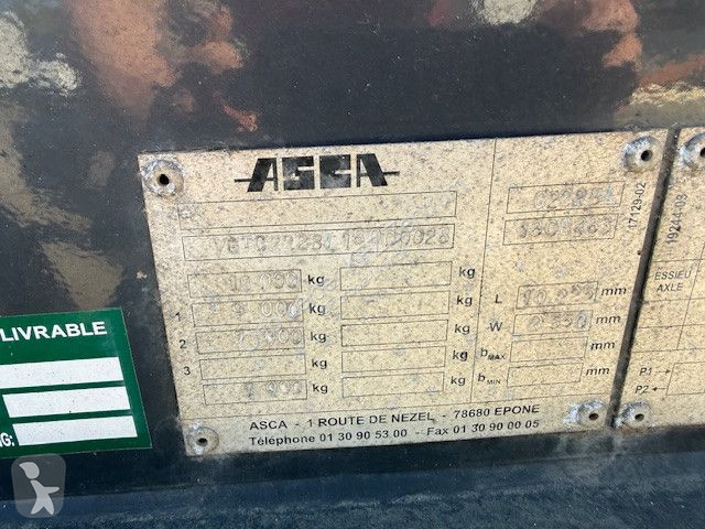 مقطورة Asca ASCA  Anhänger Containertransporter