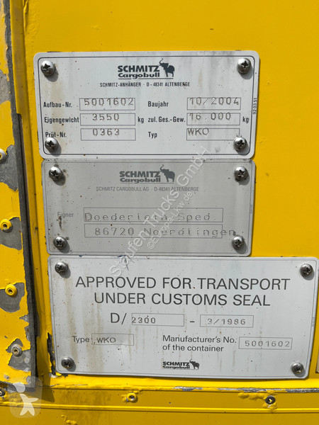مقطورة Schmitz Cargobull 4x WKO Lafette mit...