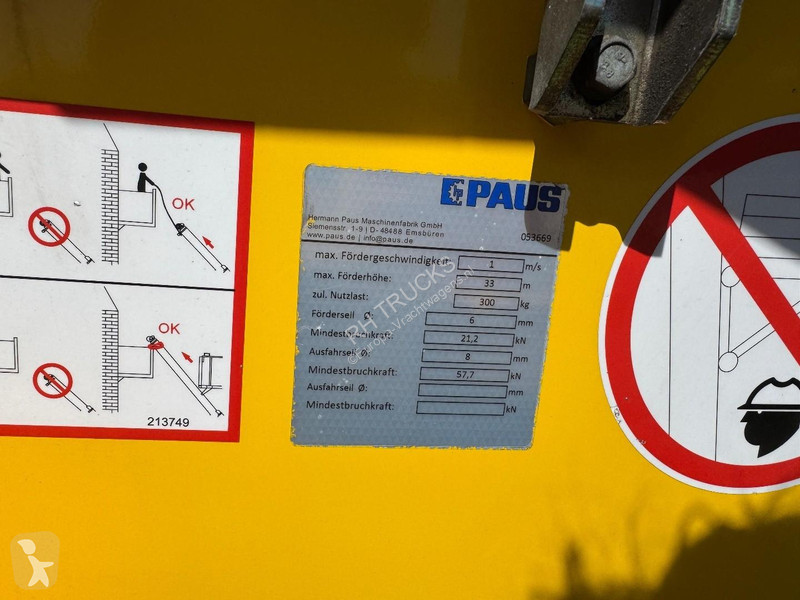 مقطورة Paus CITY STAR 33 WH - LIFT 33 METER /...