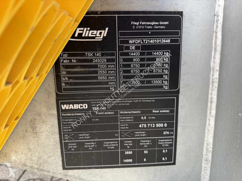 Fliegl TSK 140 TSK 140, mit Bordwanderhöhung,...